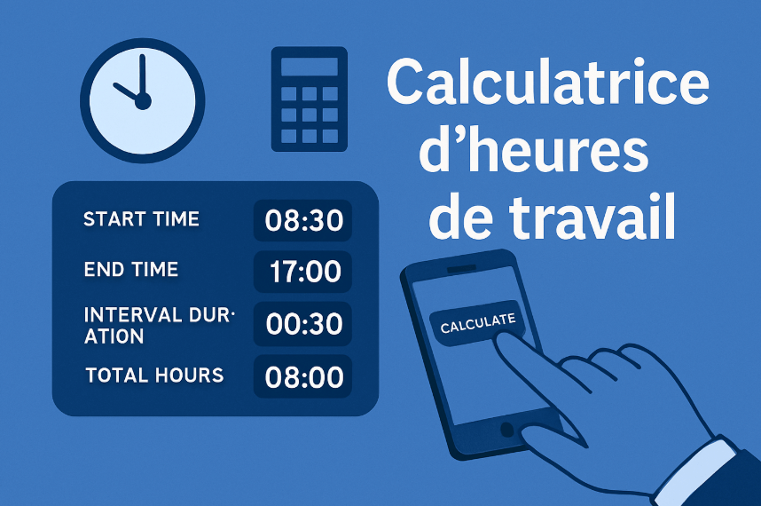 Calculatrice d'heures de travail - Guide complet pour calculer précisément vos heures de travail